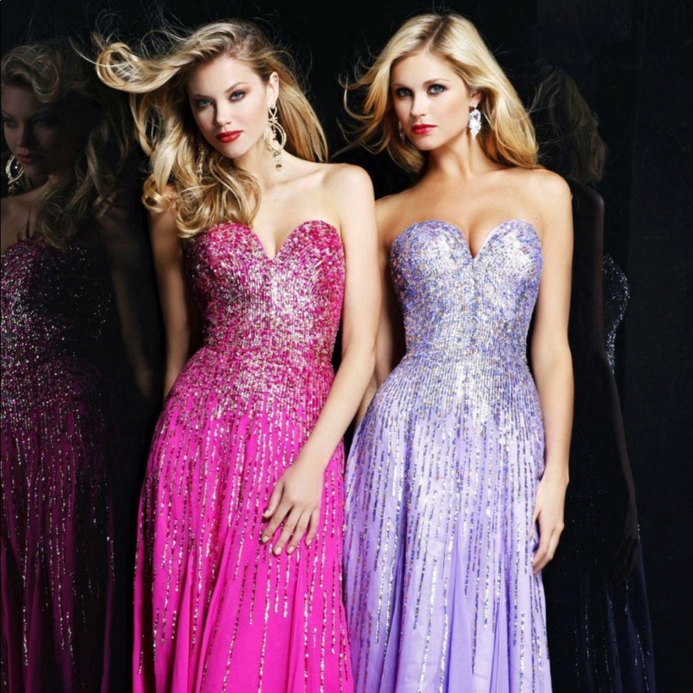 Sherri Hill Sequined Prom Dress